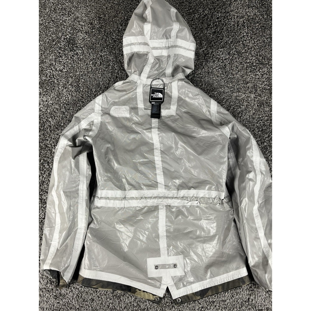 The North Face HyVent 2.5L Rain Jacket Women's Small Camo Hooded Zip Waterproof - Picture 9 of 10